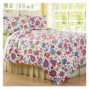 C&F Home Teagan Pink Floral Flower Botanical Cotto